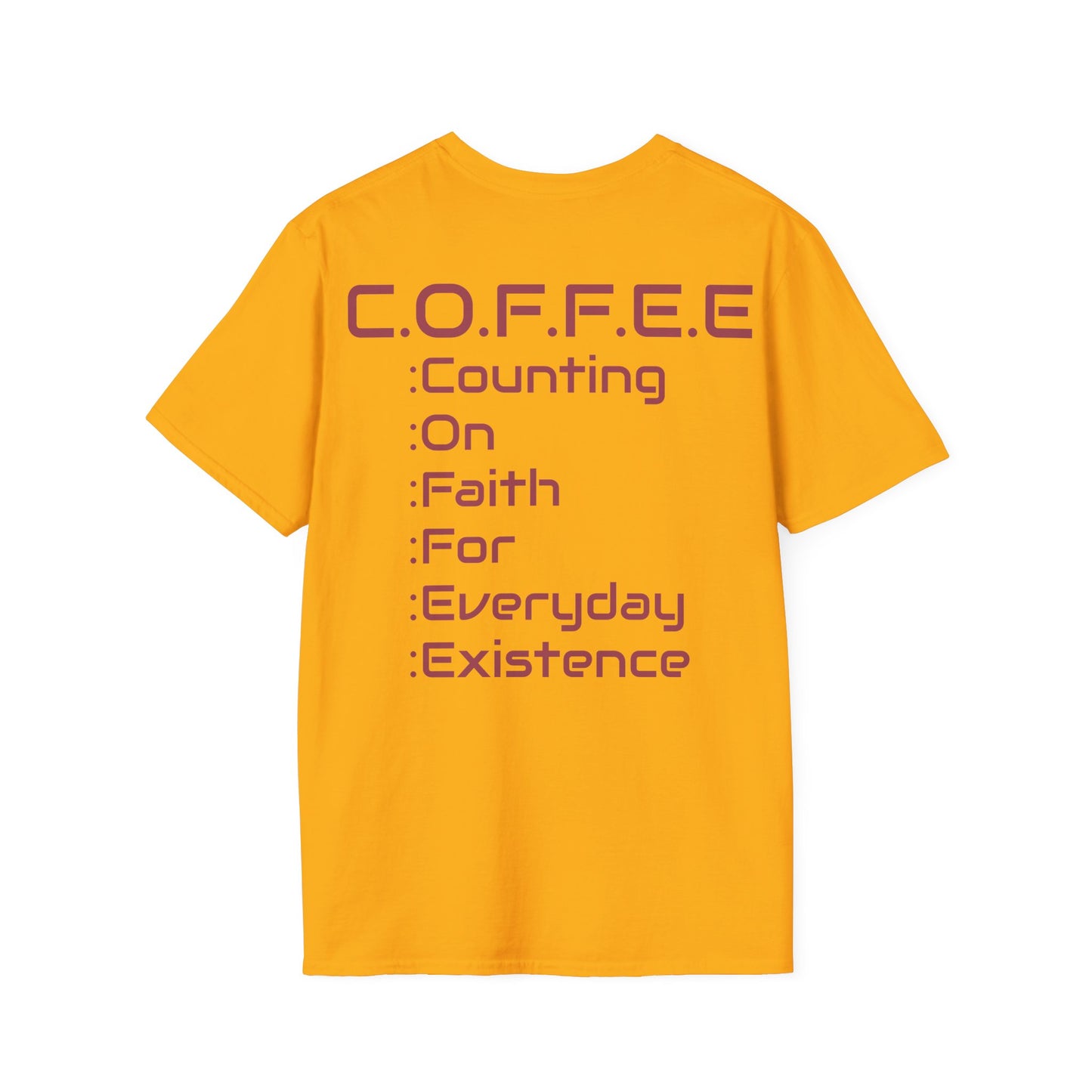 Adult Coffee Christian Marron Words Only