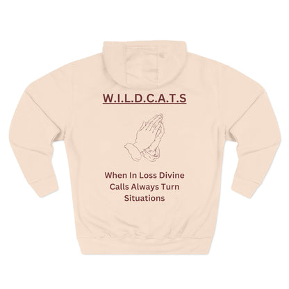 Wildcats Christian Marron Letters & Picture Hoodie