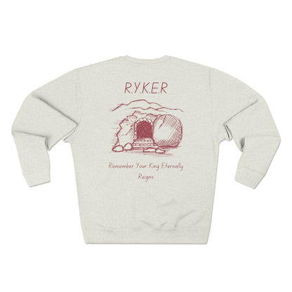 RYKER Christian Marron Letters Crewneck