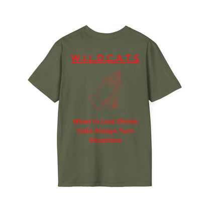 Wildcats Christian Red Letters & Picture