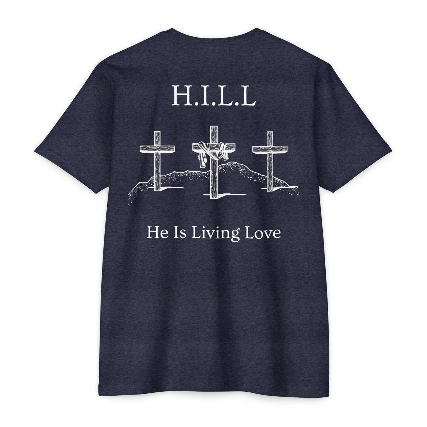 Adult Hill Christian White Words Premium tee