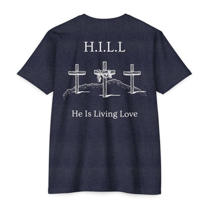 Adult Hill Christian White Words Premium tee