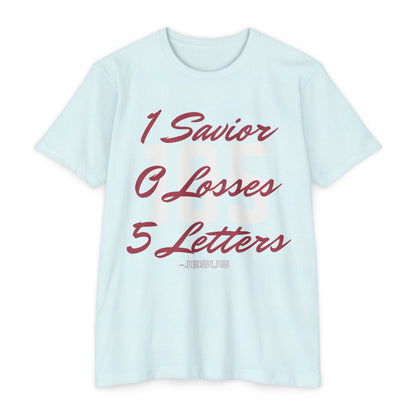 Adult 105 Christian Marron and White Letters Blended
