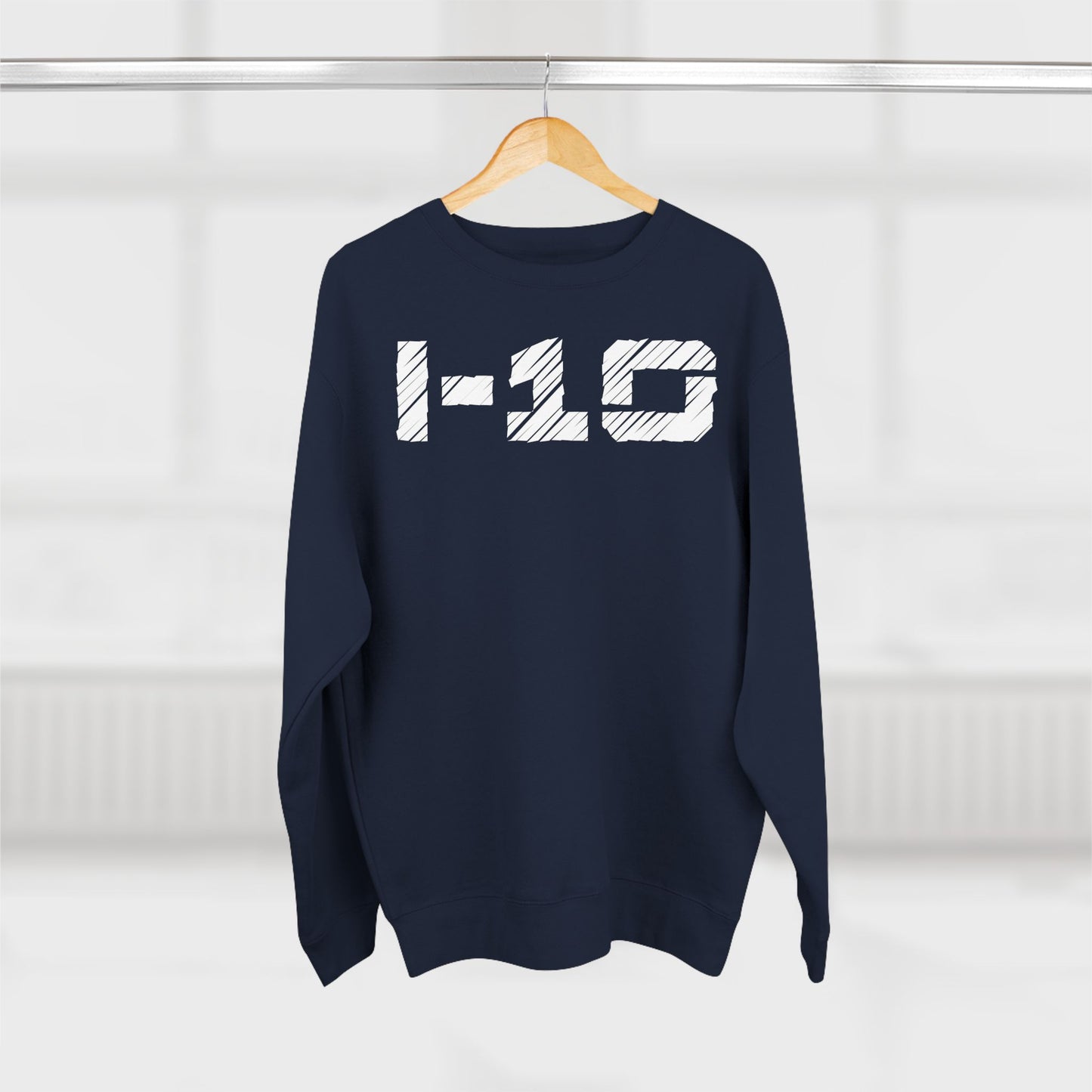 Adult I-10 Christian White Words Crewneck