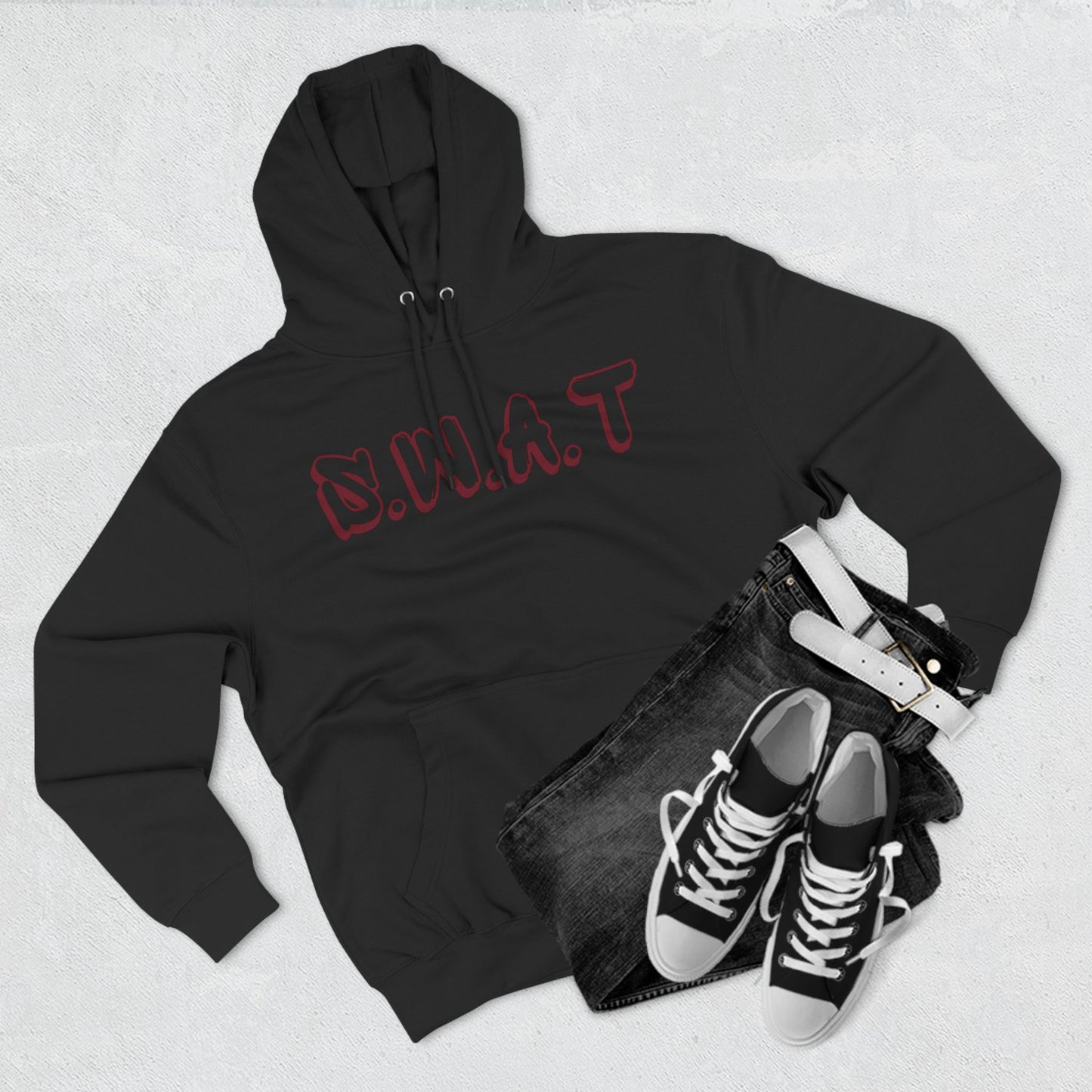 Swat Christian Marron Words Hoodie