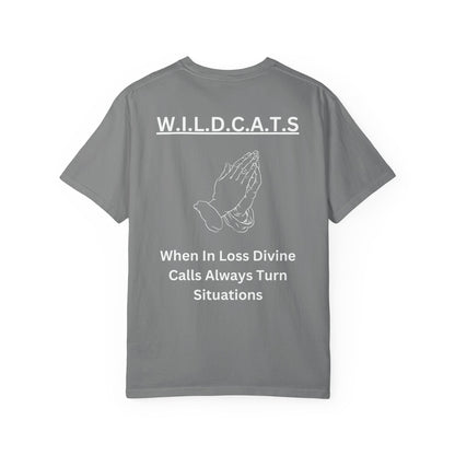 Wildcats Christian White Letters & Image Specialty
