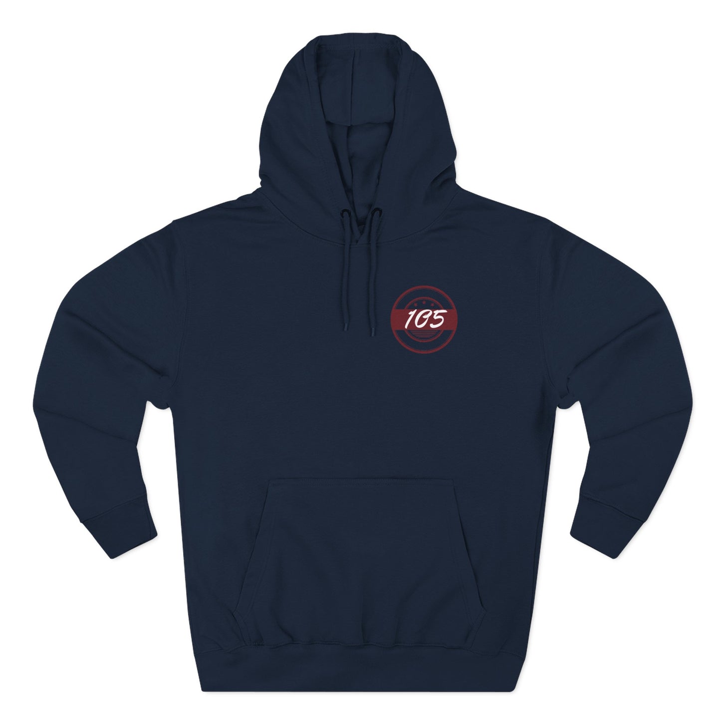 Adult 105 Christian Marron and White Letters Hoodie