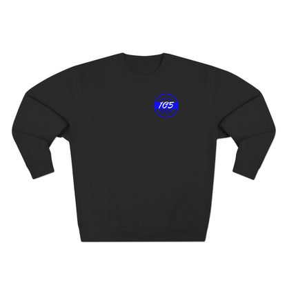 Adult 105 Christian Blue and White Letters Crewneck
