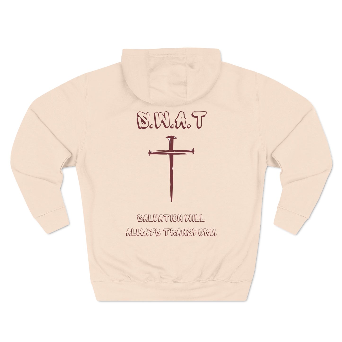 Swat Christian Marron Words Hoodie