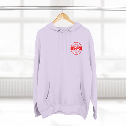 Adult 105 Christian Red and White Letters Hoodie