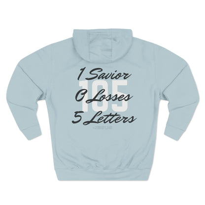 Adult 105 Christian Black and White Letters Hoodie