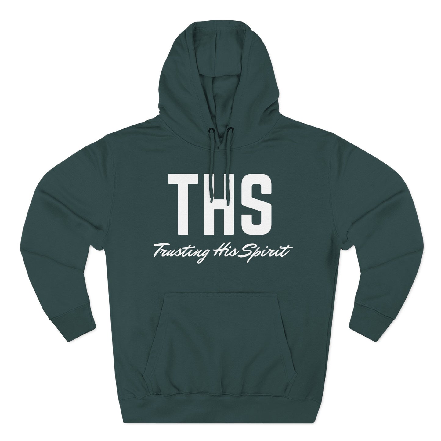 Adult THS Christian White Letters Hoodie