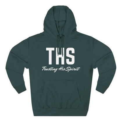 Adult THS Christian White Letters Hoodie