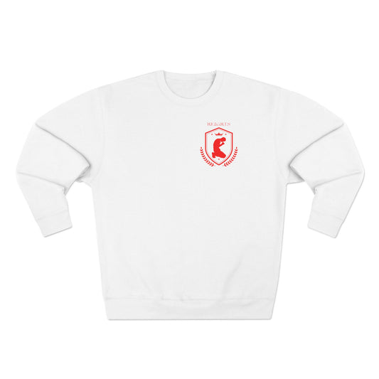 Heights Christian Red Letters & Image Crewneck
