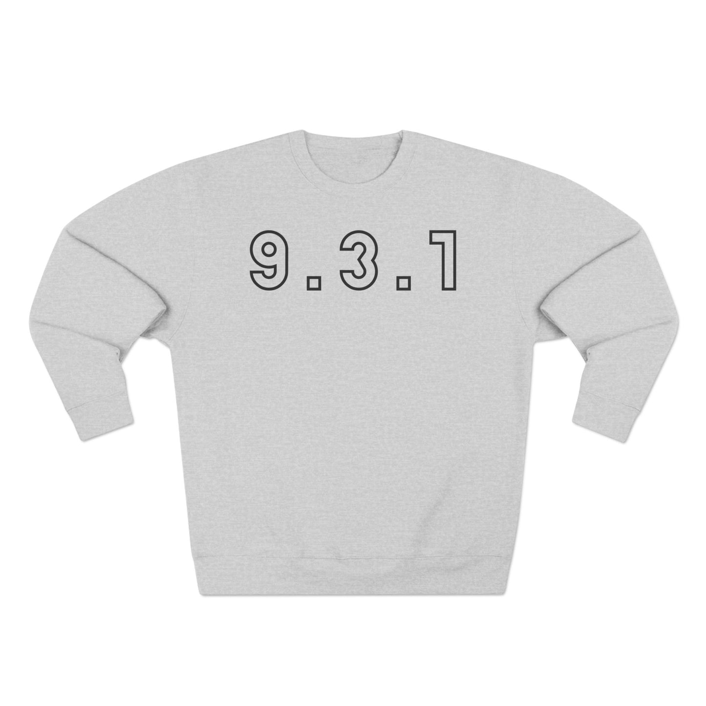 Adult 931 Crewneck Black Words