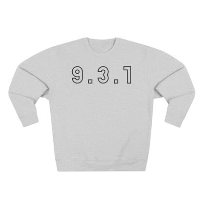 Adult 931 Crewneck Black Words