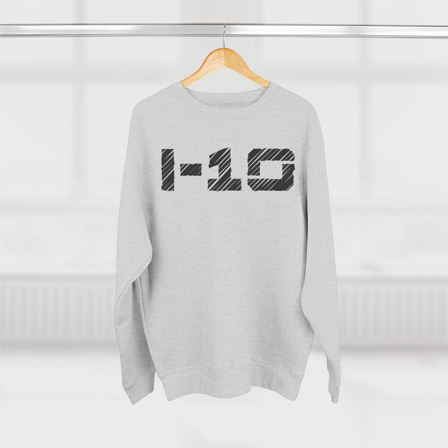 I-10 Christian Black Words Crewneck
