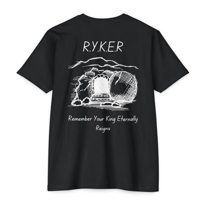 Adult RYKER Christian White Letters Premium Tee
