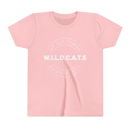 Youth Wildcats Christian White Letters & Picture
