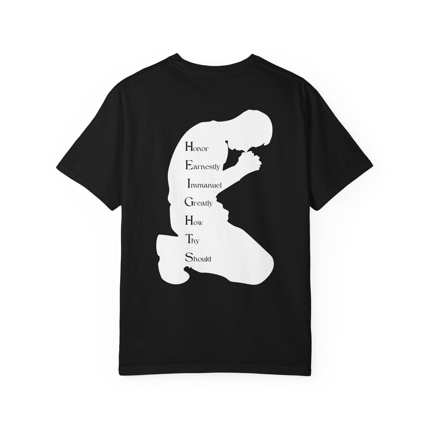 Adult Heights Christian White Letters & Image Heavyweight