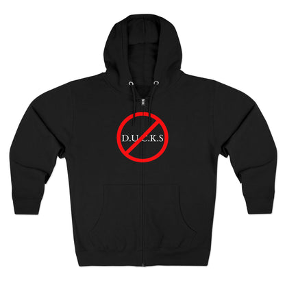Ducks Christian White Words Hoodie Zipper