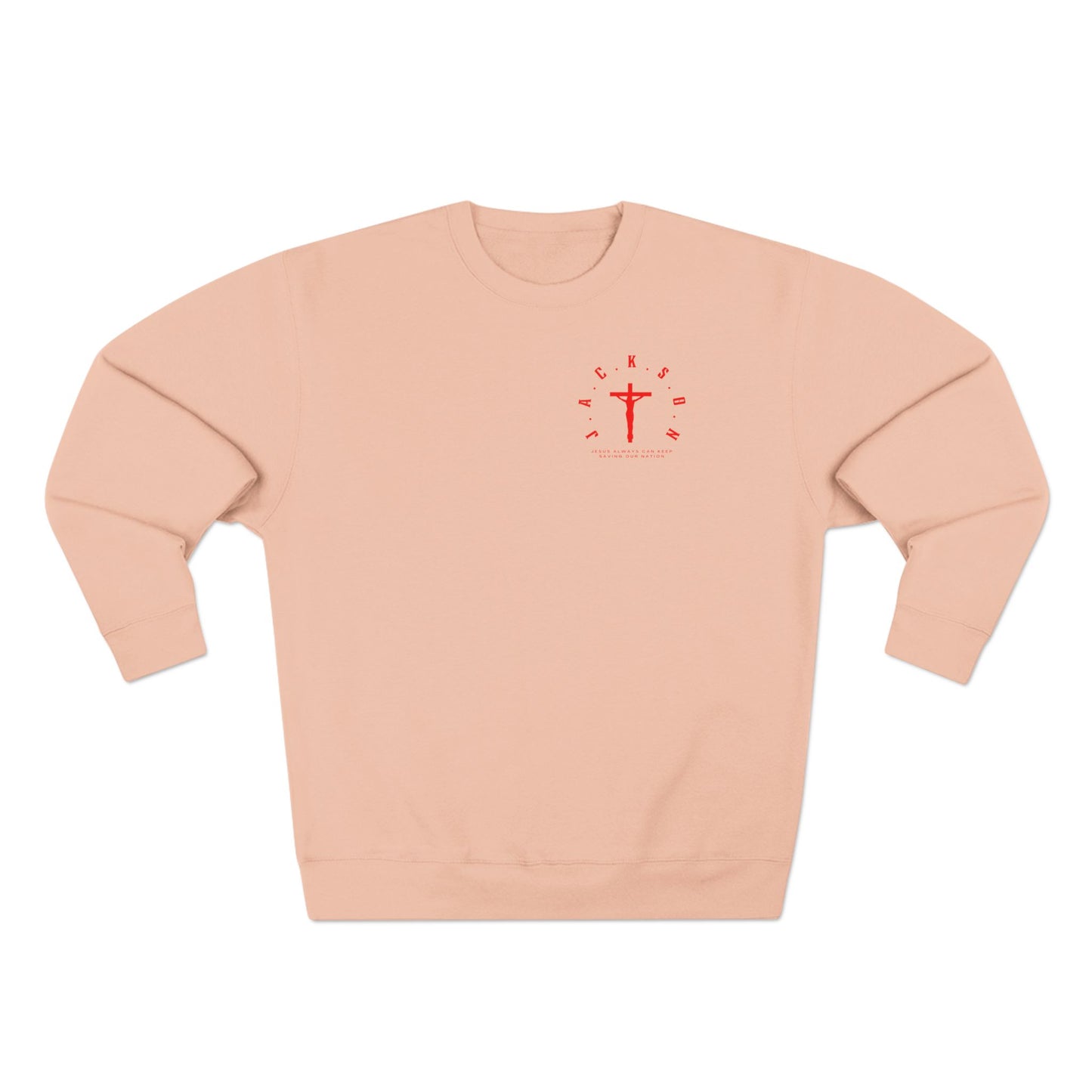 Jackson Red Cross & Letters Crewneck