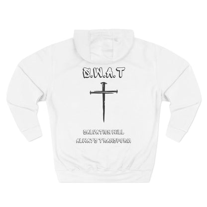 Adult Swat Christian Black Words Pullover Hoodie