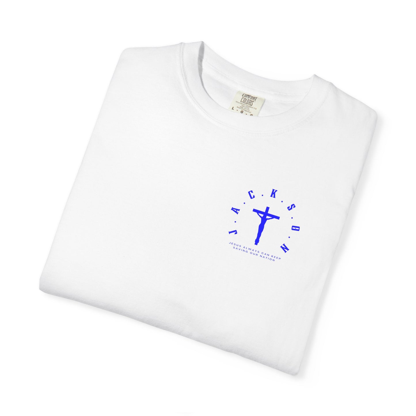 Jackson Believing Christian Blue Letters & Cross