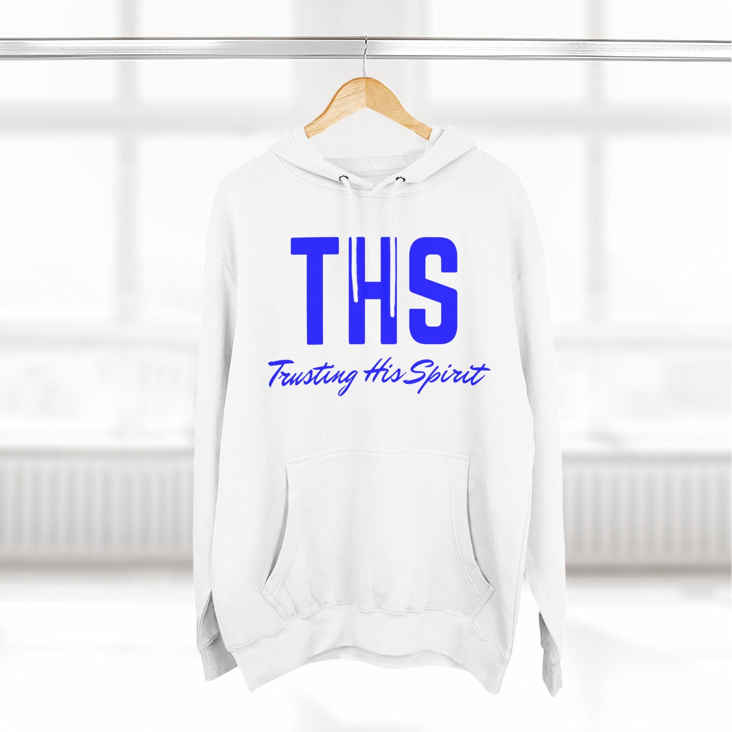 Adult THS Christian Blue Letters Hoodie