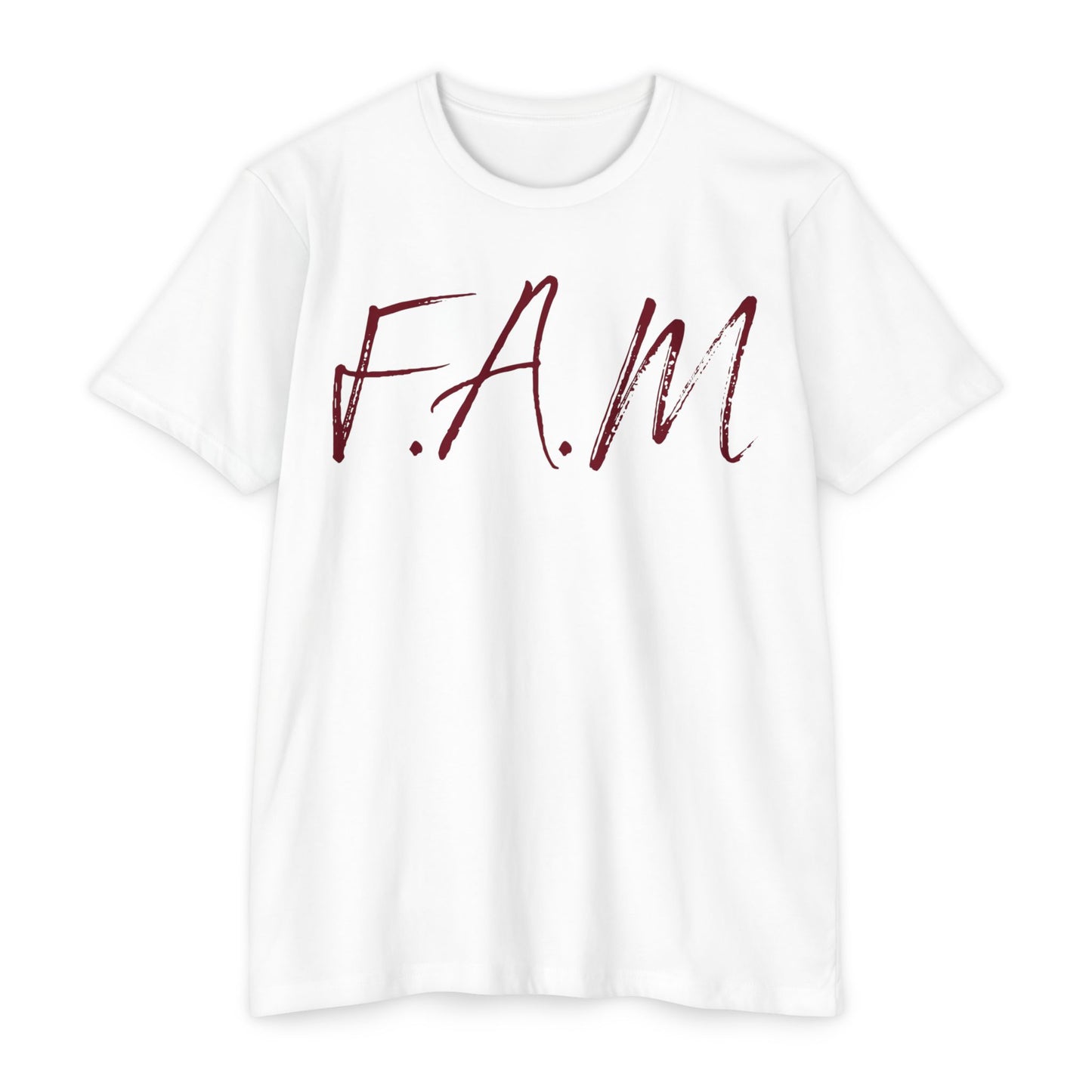 Fam Christian Marron Letters & Image Blended