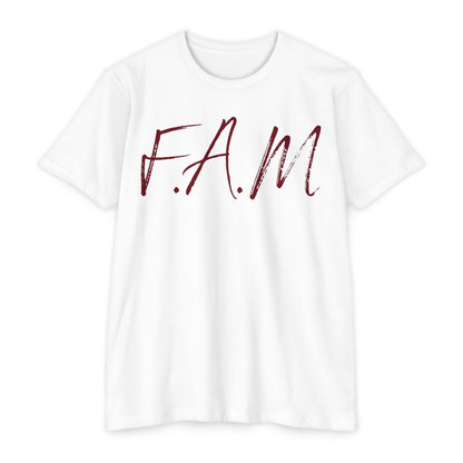 Fam Christian Marron Letters & Image Blended