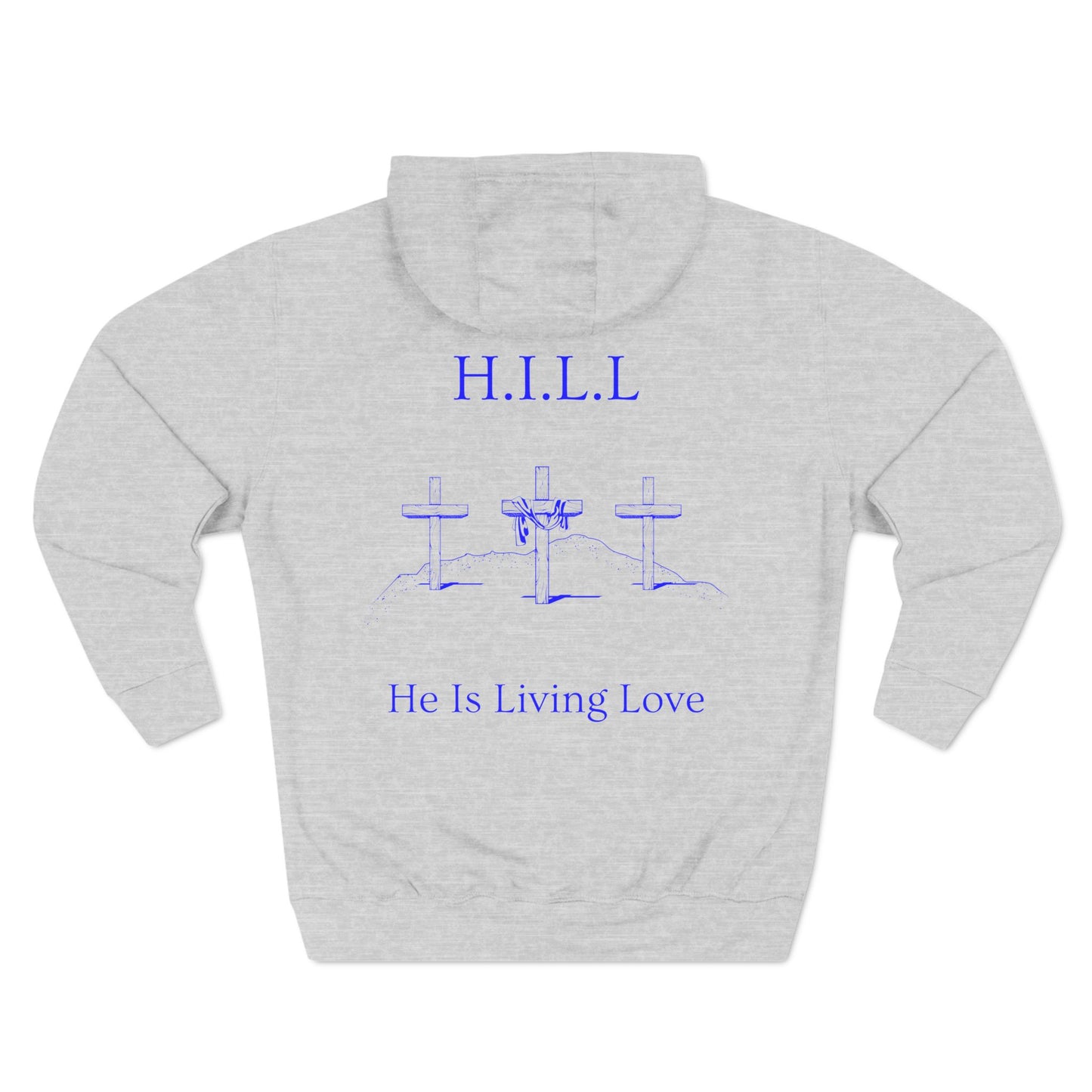 Hill Christian Blue Words Hoodie