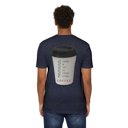 Adult Coffee Christian White Words & Image Blended