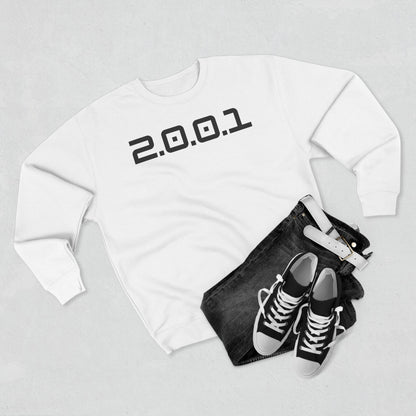 Adult 2001 Christian Black Words Crewneck