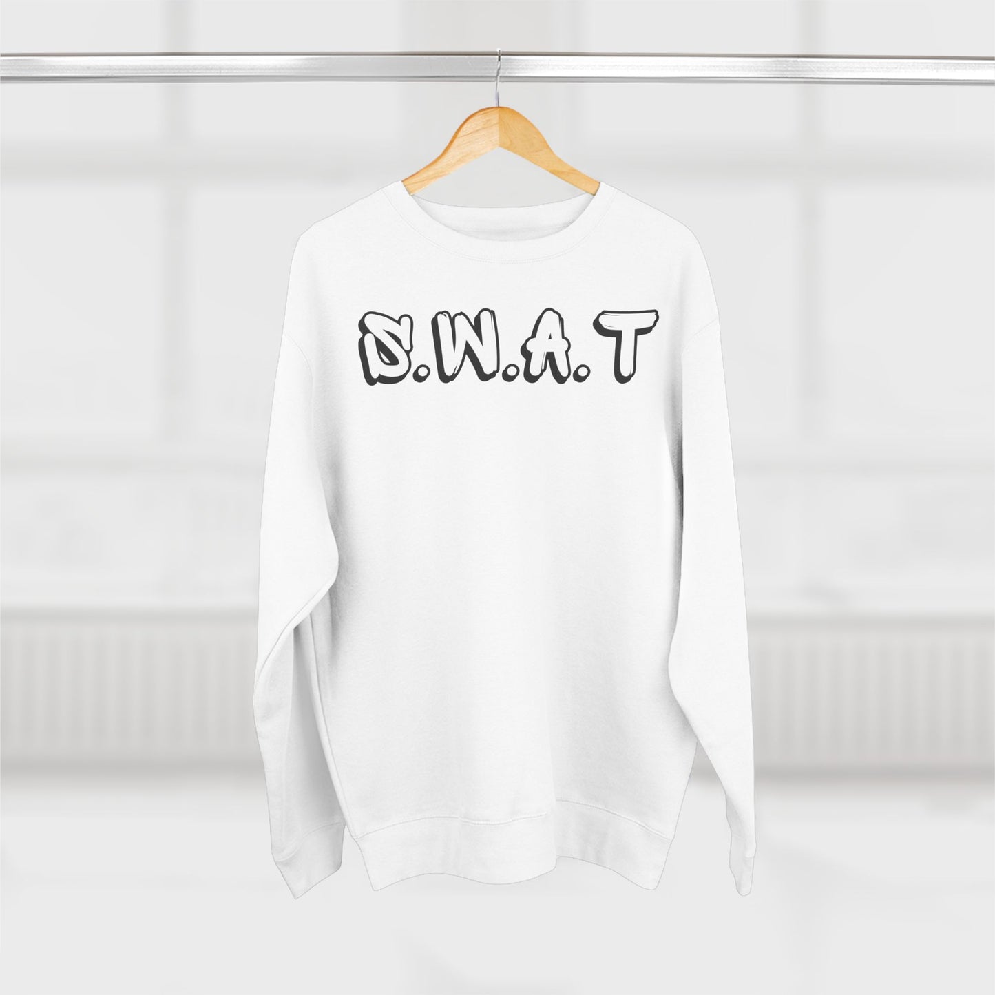 Adult Swat Christian Black Words Crewneck