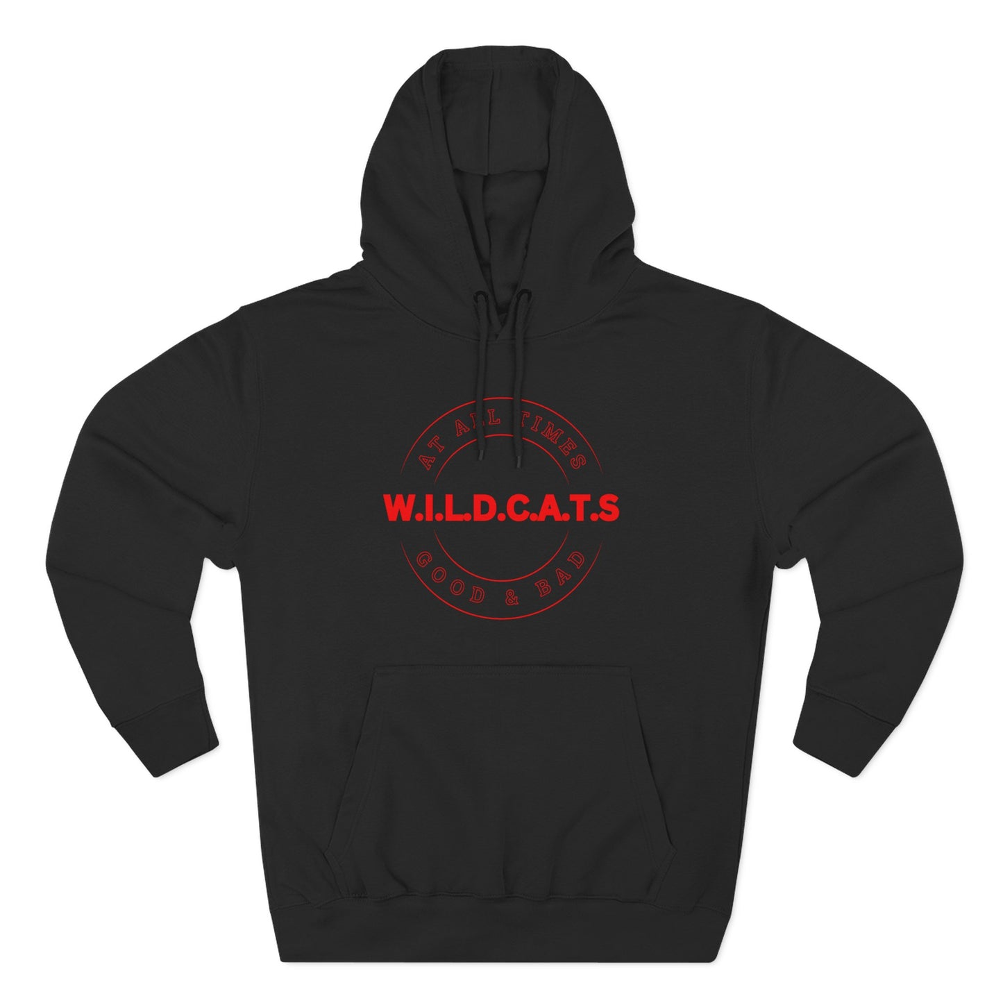 Wildcats Christian Red Letters & Picture Hoodie