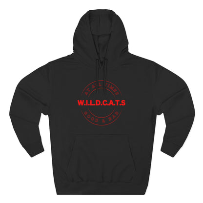 Wildcats Christian Red Letters & Picture Hoodie