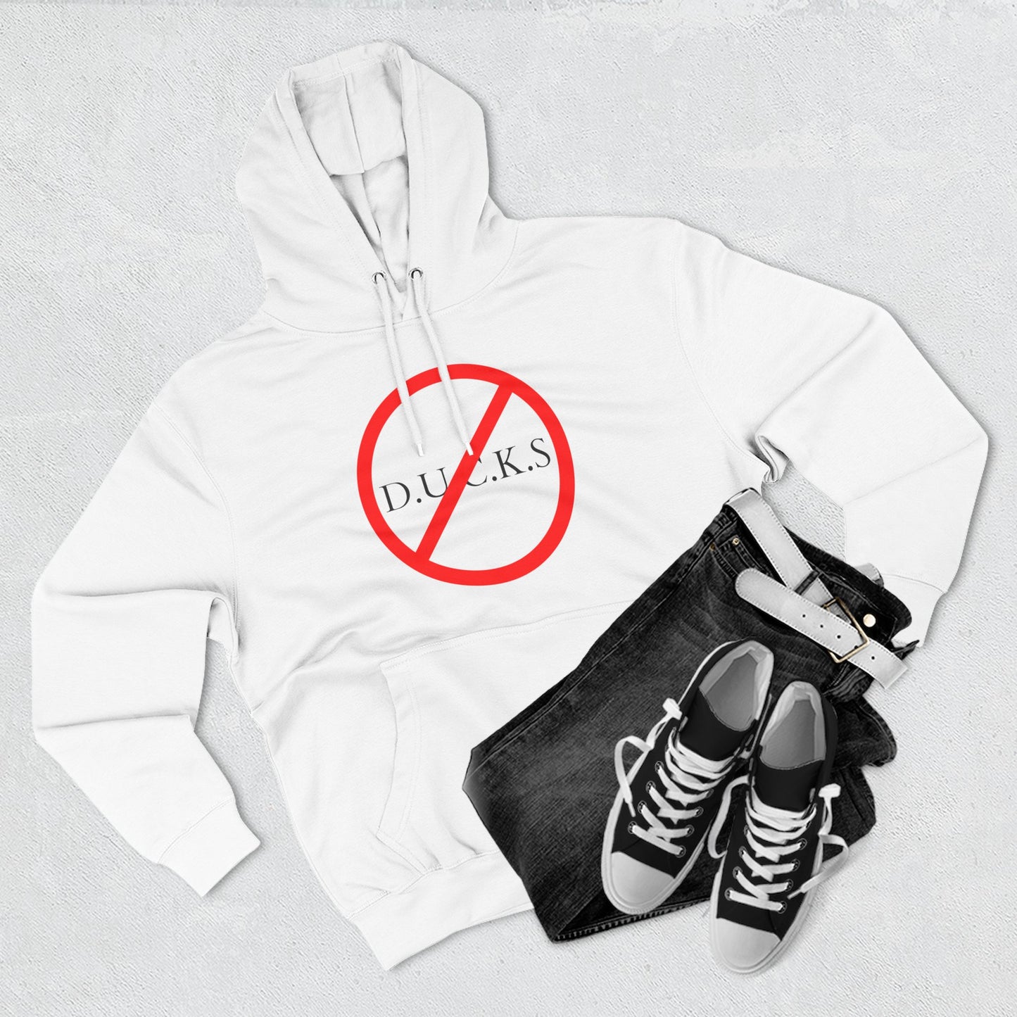 Ducks Christian Black Words Hoodie