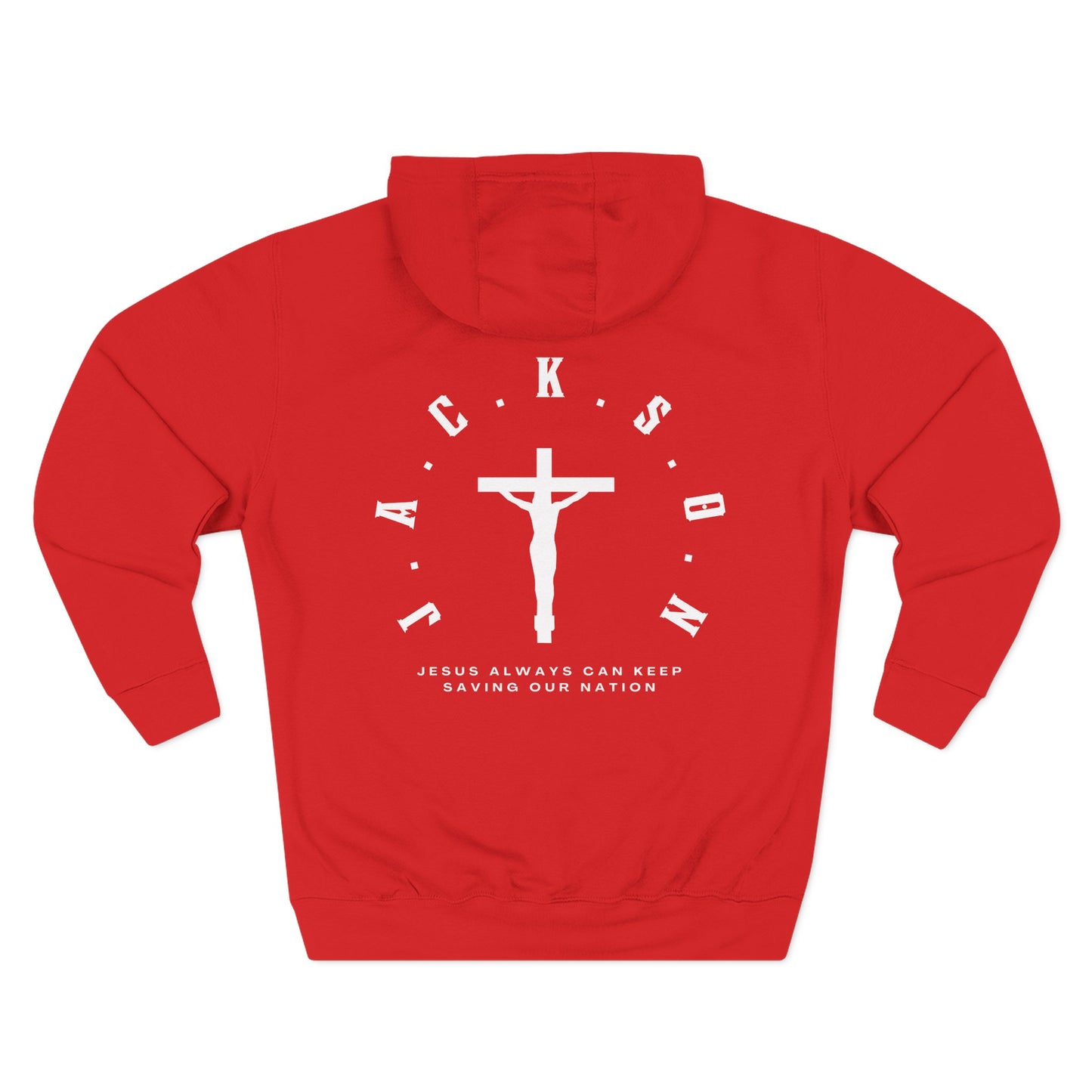 Adult Jackson White Pullover Hoodie