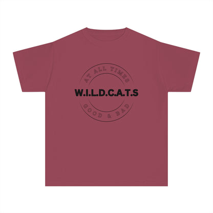 Youth Wildcats Christian Black Letters & Picture