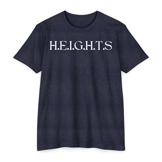 Adult Heights Christian Black Letters & Image Specialty Premium tee