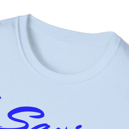Adult 105 Christian Blue and White Letters