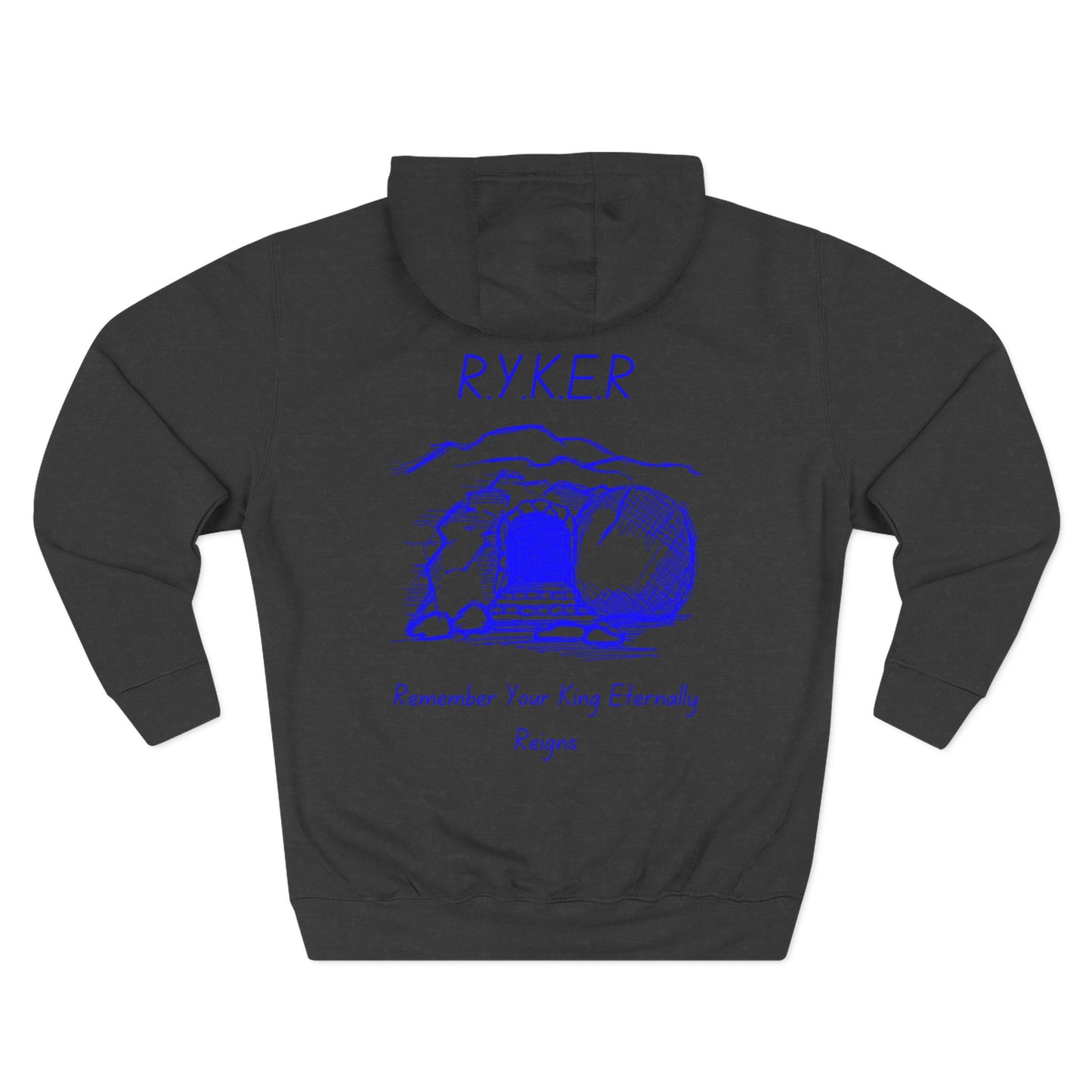 RYKER Christian Blue Letters Hoodie