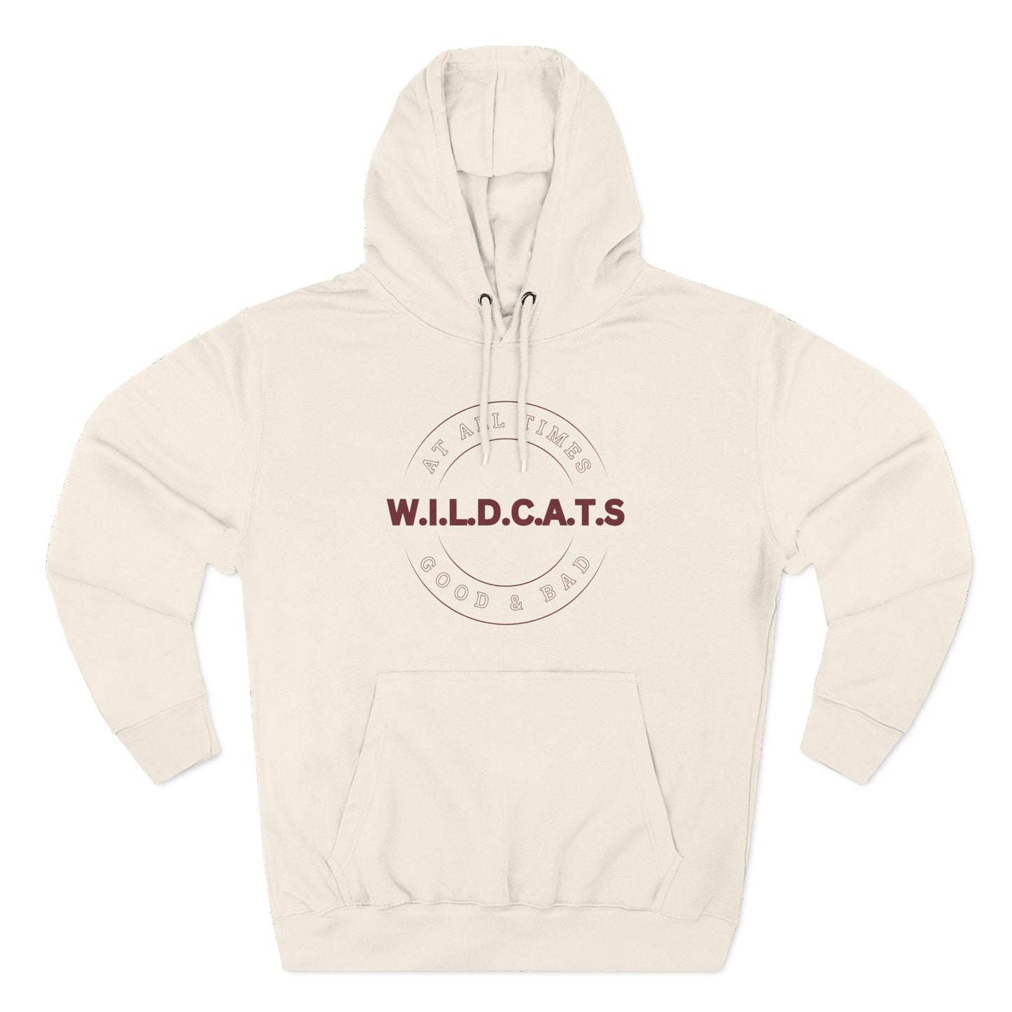 Wildcats Christian Marron Letters & Picture Hoodie
