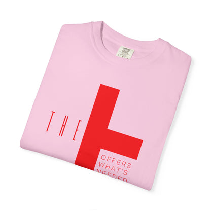 Adult T-Town Christian Red Letters & Cross