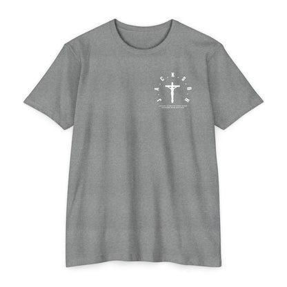 Adult Jackson White Cross & Letters Premium Tee