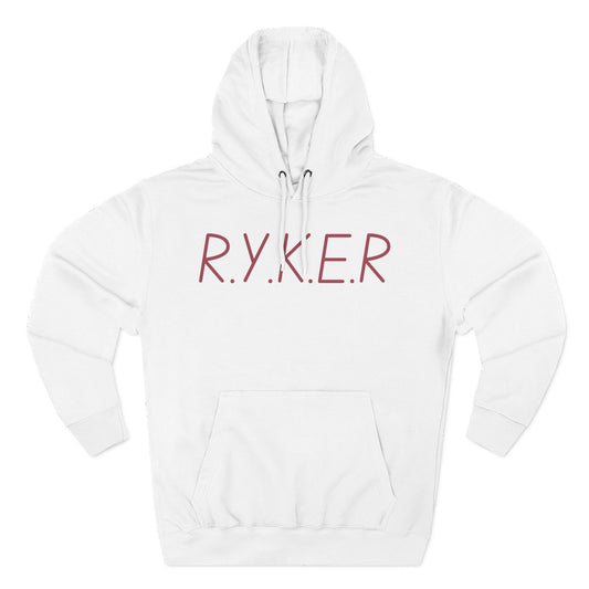 RYKER Christian Marron Letters Hoodie