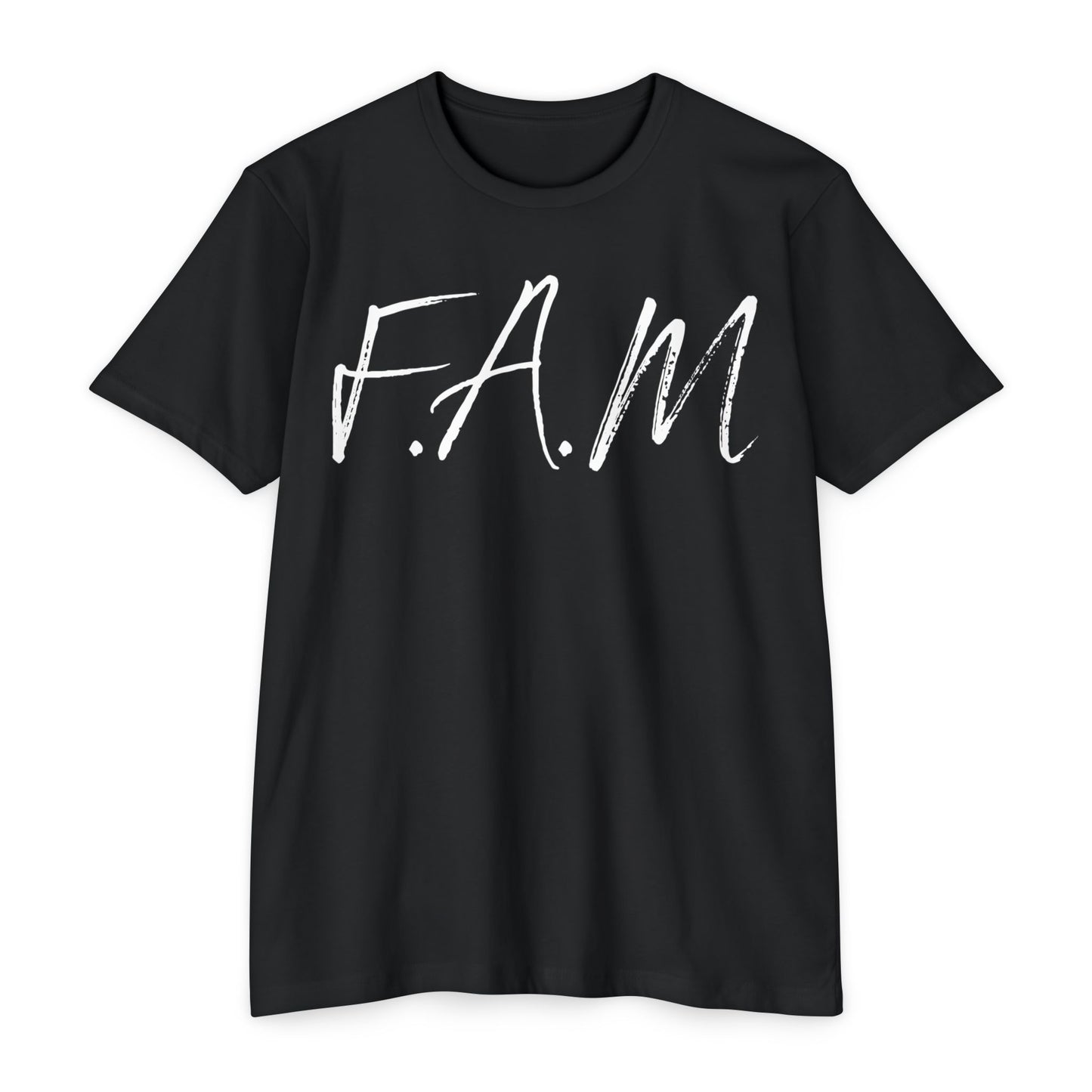 Adult Fam Christian White Letters & Image Premium Tee