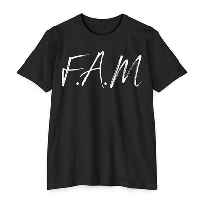 Adult Fam Christian White Letters & Image Premium Tee