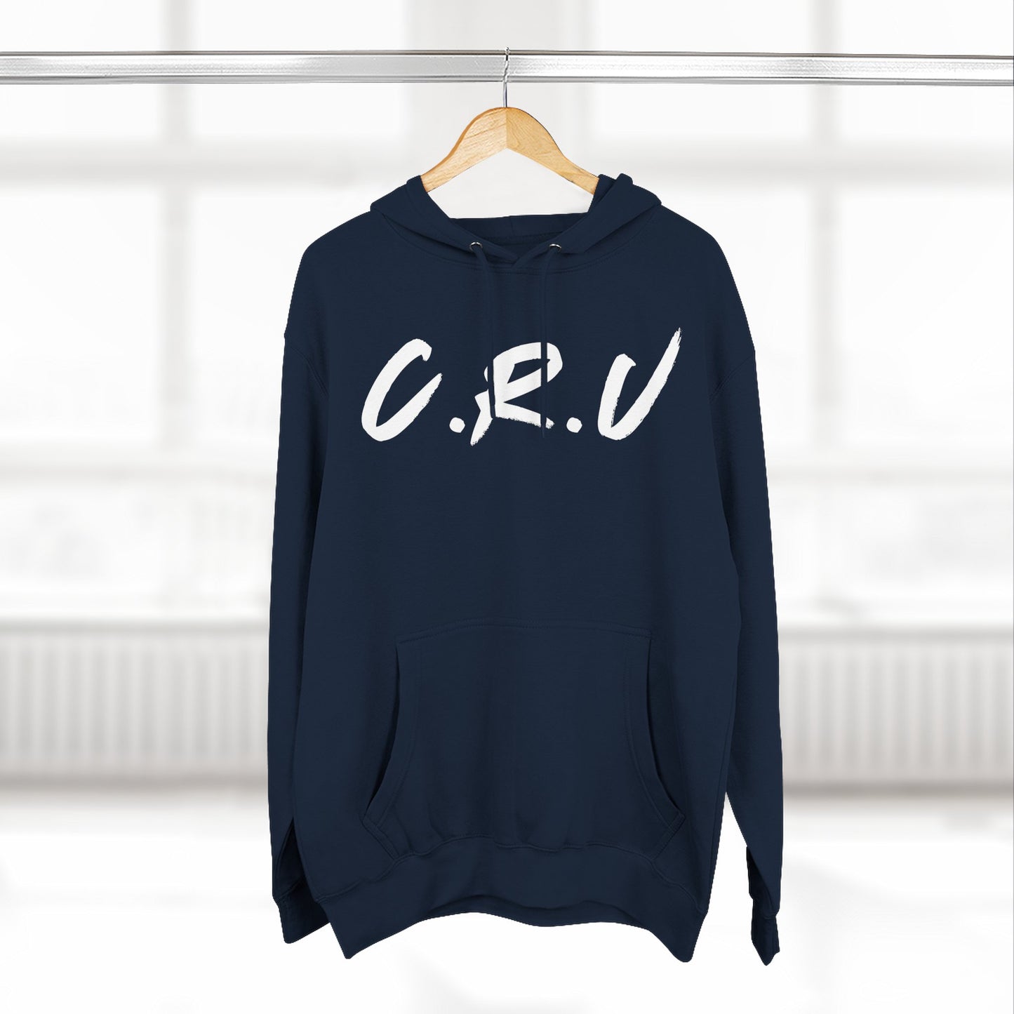 Adult Cru White Pullover Hoodie